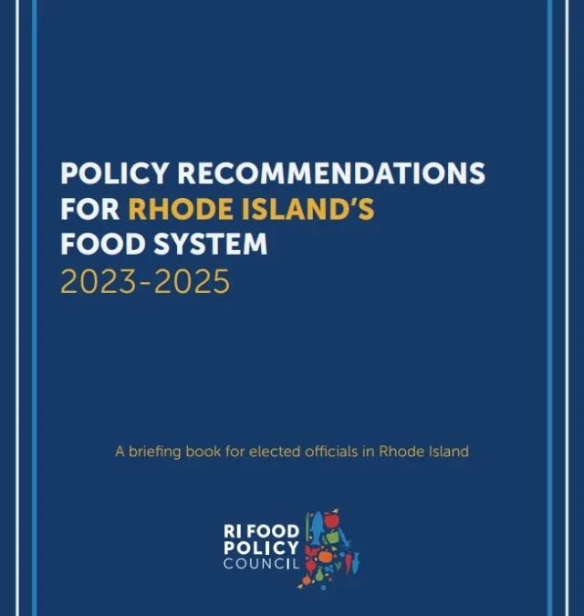 2023-2030 Policy Recommendations for RI Legislators