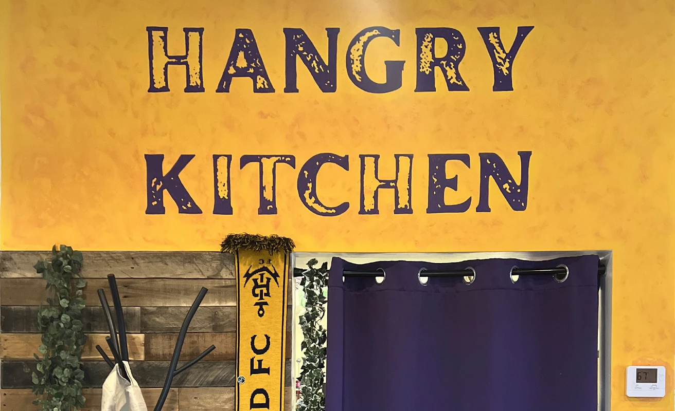 Hangry Kitchen wall sign