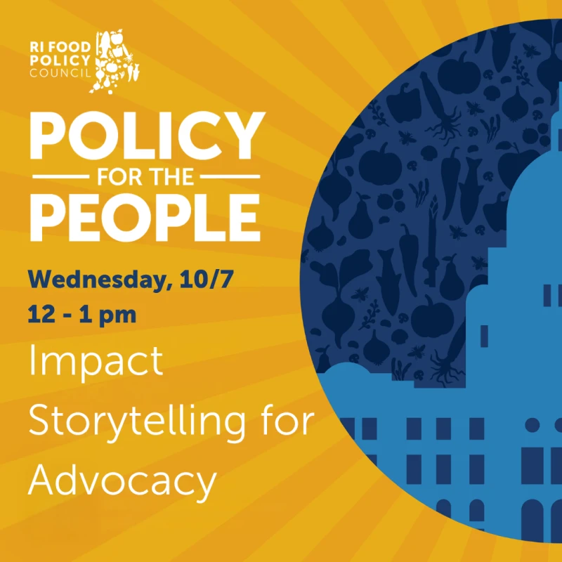 Impact Storytelling for Advocacy - Wednesday, 10/7 @ 12-1 pm